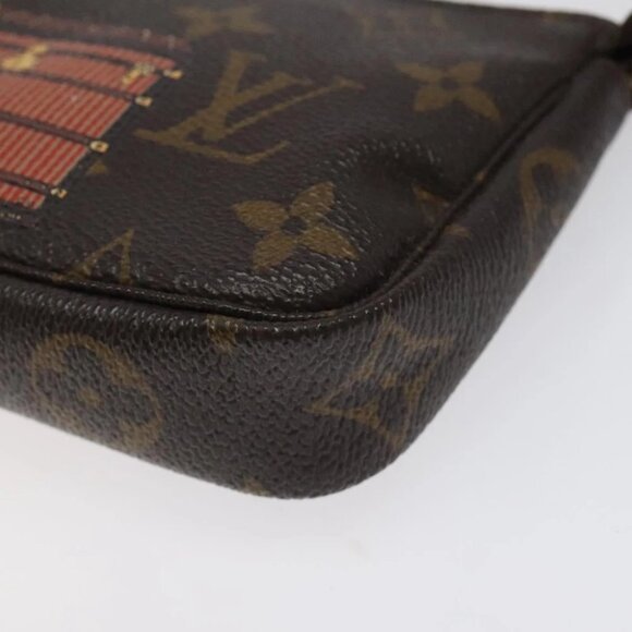 LOUIS VUITTON Monogram Trunk Mini Pochette Accessoires Pouch M60417 Auth - Picture 5 of 16